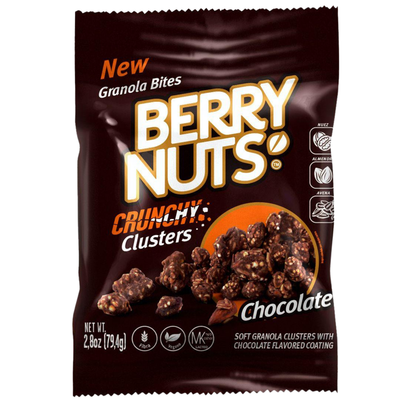 Berry Nuts® Crunchy Clusters® sabor Chocolate 75g