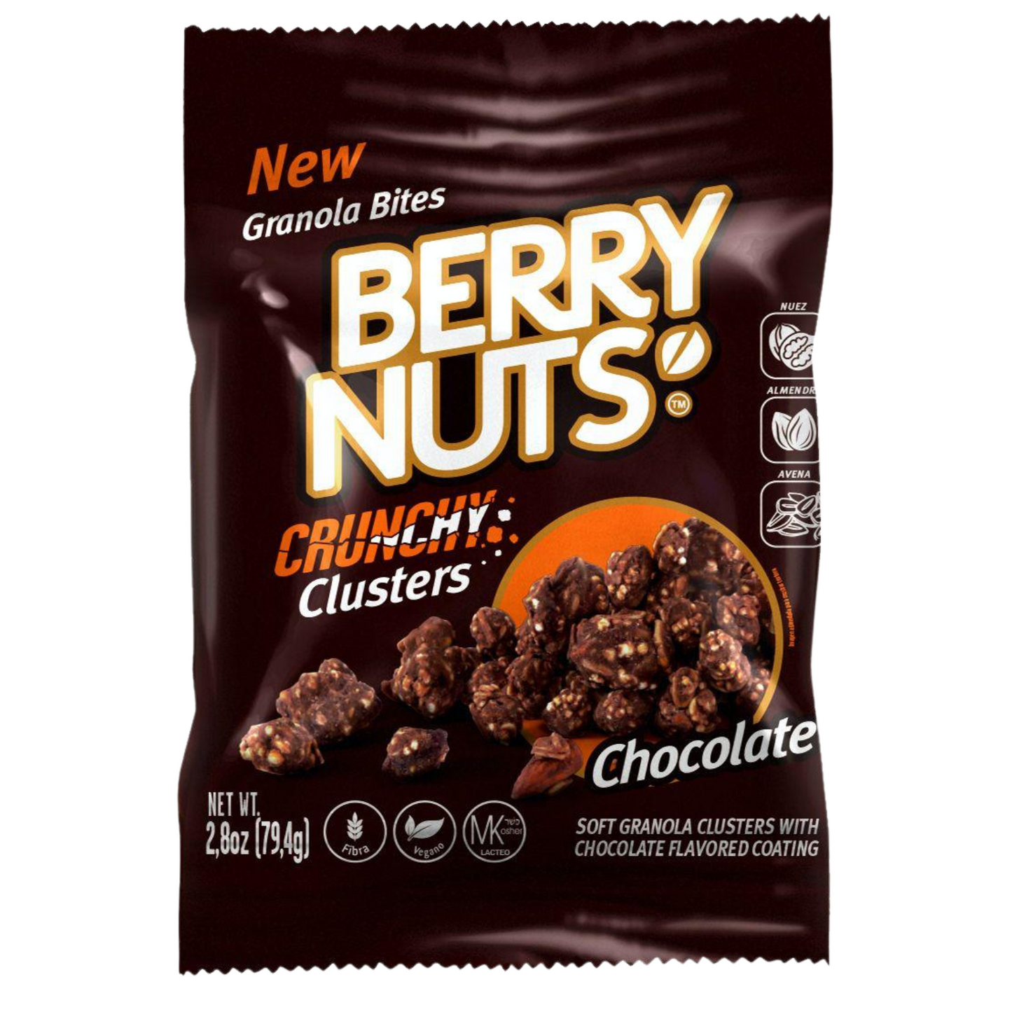 Berry Nuts® Crunchy Clusters® sabor Chocolate 75g