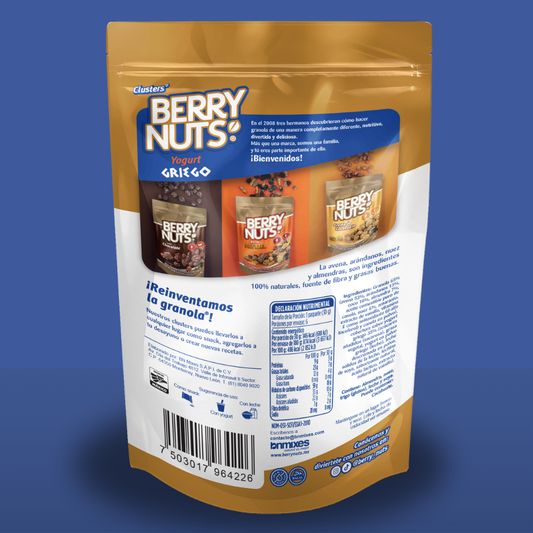 Clusters® Yogurt Griego Berry Nuts 180g