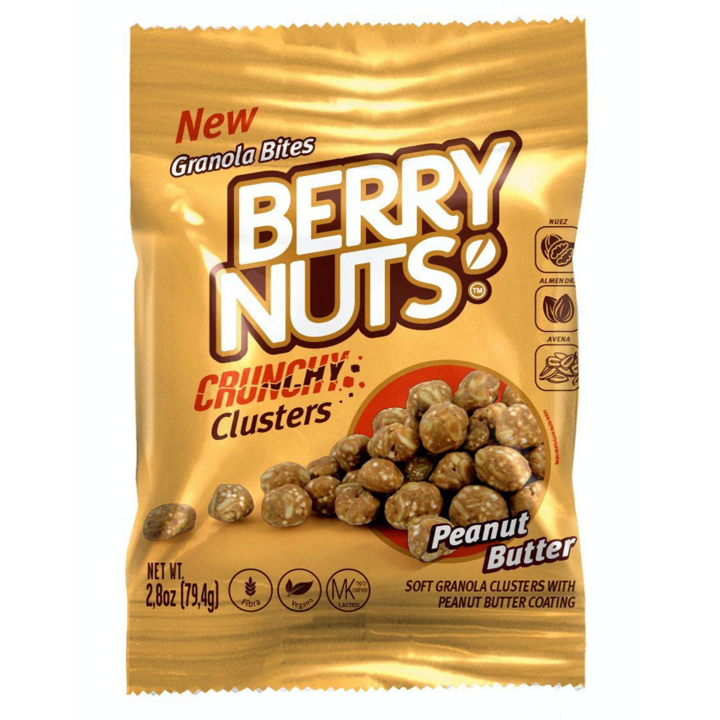 Crunchy Clusters® de Berry Nuts® Crema de Cacahuate 75g