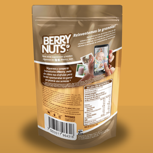Clusters® Crema de Cacahuate Berry Nuts 180g