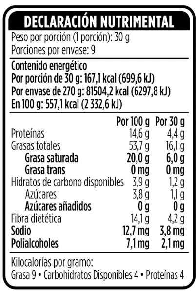 Granola Keto Sabor Canela con Nuez, Coco y Almendra de 270g