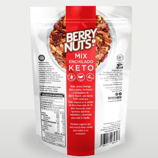 Mix Enchilado Keto Berry Nuts® con Nuez, Coco y Almendra 270g