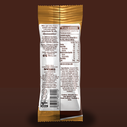 Bolsita de Clusters® Chocolate Berry Nuts® 25 g
