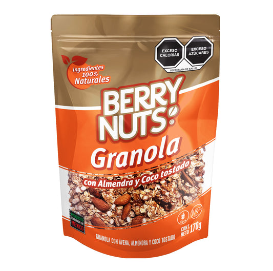 Granola Berry Nuts® con Quinoa y Coco Tostado 170g y 1kg