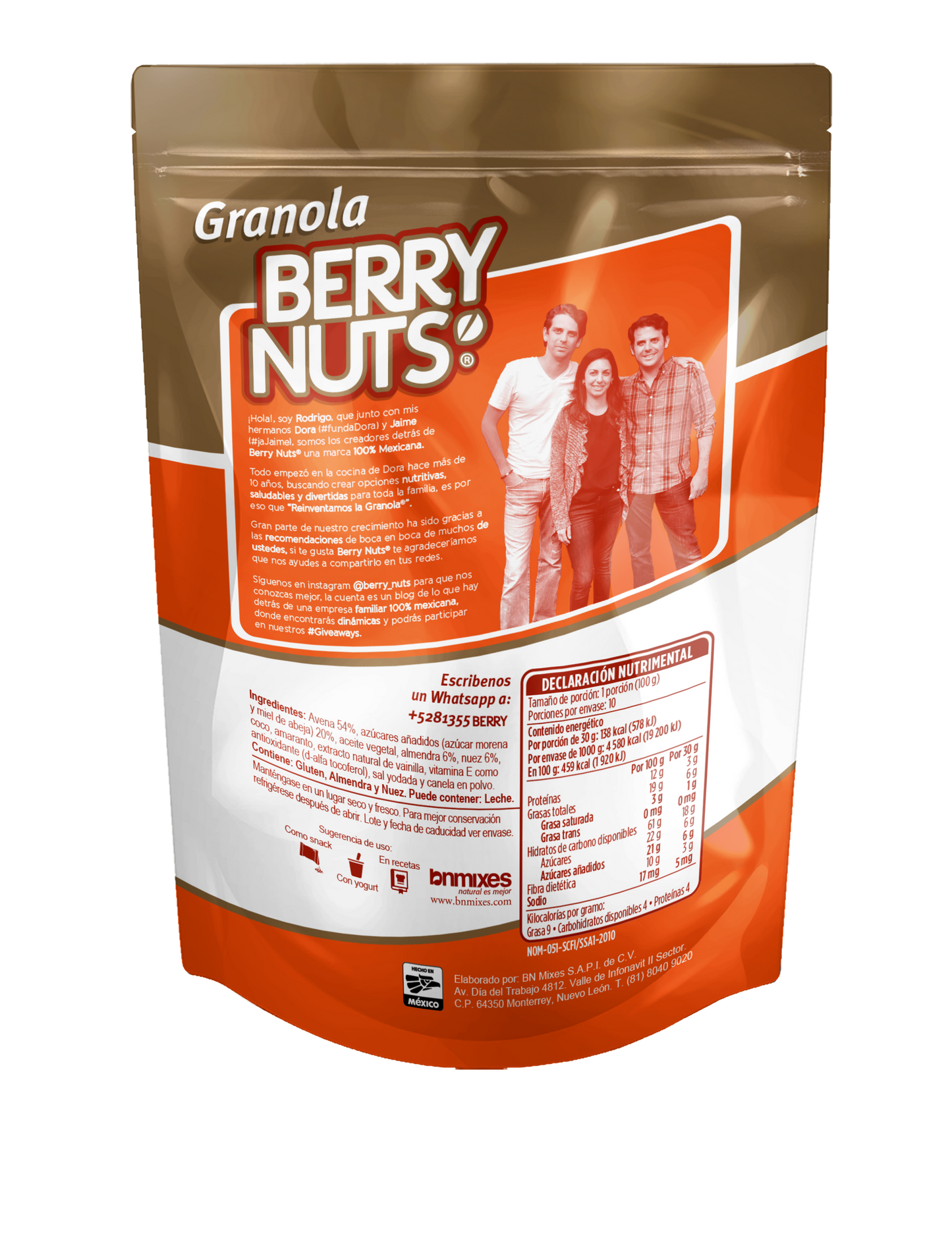 Granola Berry Nuts® con Nuez y Almendra de 1kg
