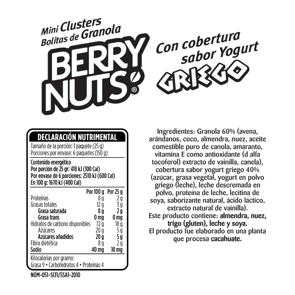Snacks de sabor Yogurt Griego de 25g (6 Pack)