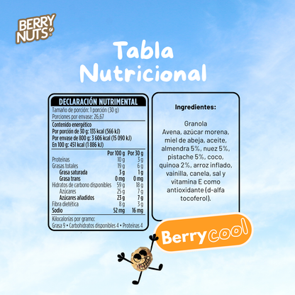Granola Mix Premium con Pistache y Quinoa Berry Nuts® 800g