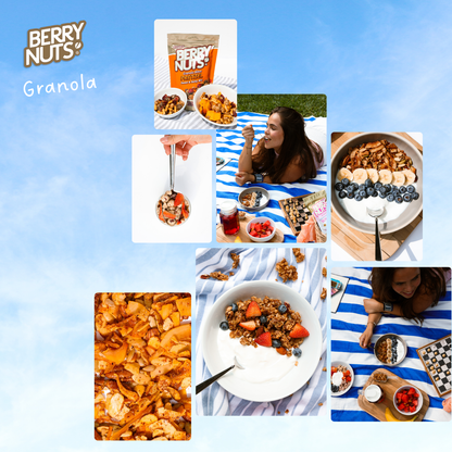 Granola Nuez, Arándano y Almendra con Miel de Agave Berry Nuts® 360g y 1kg