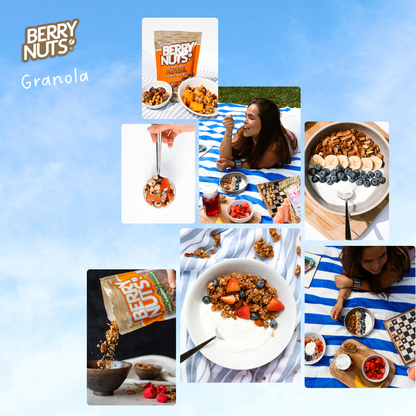 Cereal de Granola Sin Gluten con Nuez, Pistache y Quinoa Berry Nuts®  190g, 500g