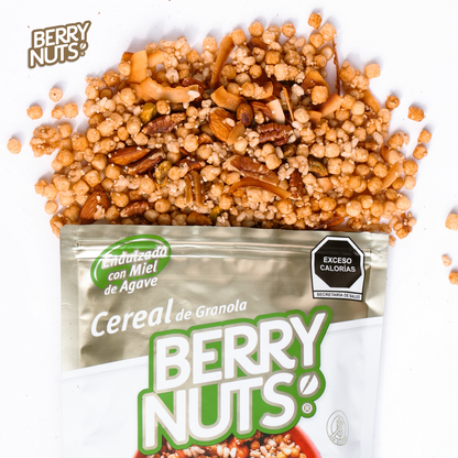 Cereal de Granola Sin Gluten con Nuez, Pistache y Quinoa Berry Nuts®  190g, 500g