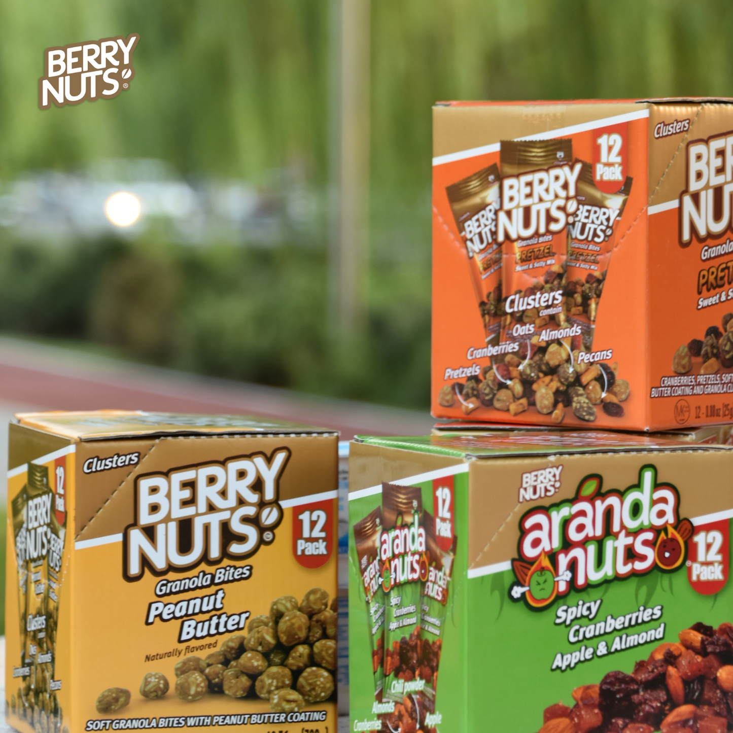 Bolsita de Clusters® Mix con Pretzel Berry Nuts® 25g