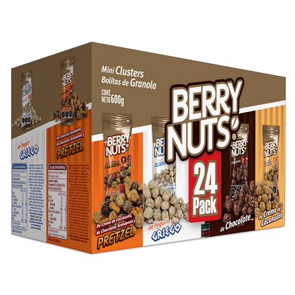 Clusters® de Granola Berry Nuts®  de 24 Pack Mix de Bolsitas de 4 Sabores