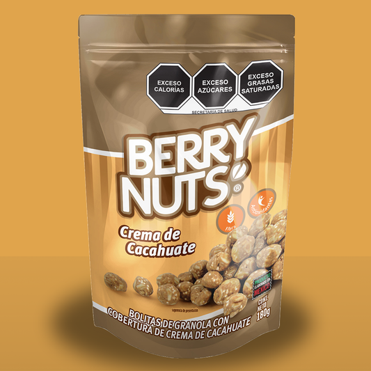Clusters® Crema de Cacahuate Berry Nuts 180g