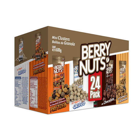 24 Pack Clusters® Berry Nuts® de 25g