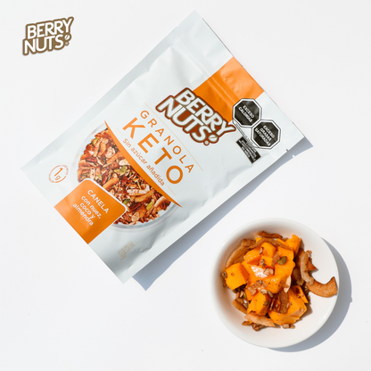 Granola Keto con Canela, Nuez, Coco y Almendra Berry Nuts® 270g