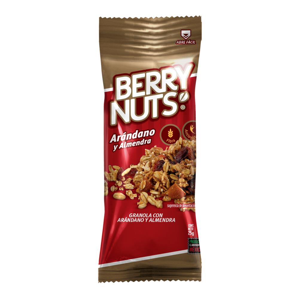 Granola Bery Nuts® Bolsita con Arándano y Almendra de 25g