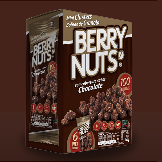 Six Pack Clusters® Chocolate 25g c/u