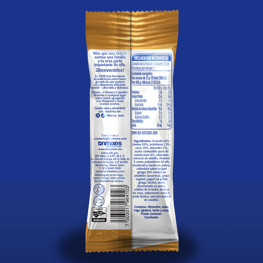 Bolsita de Clusters® Yogurt Griego Berry Nuts® 25 g