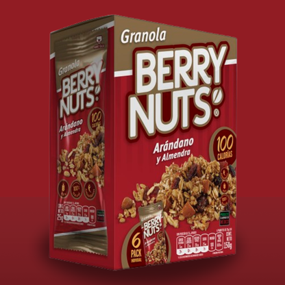 Six Pack Granola Arándano y Almendra 25g c/u