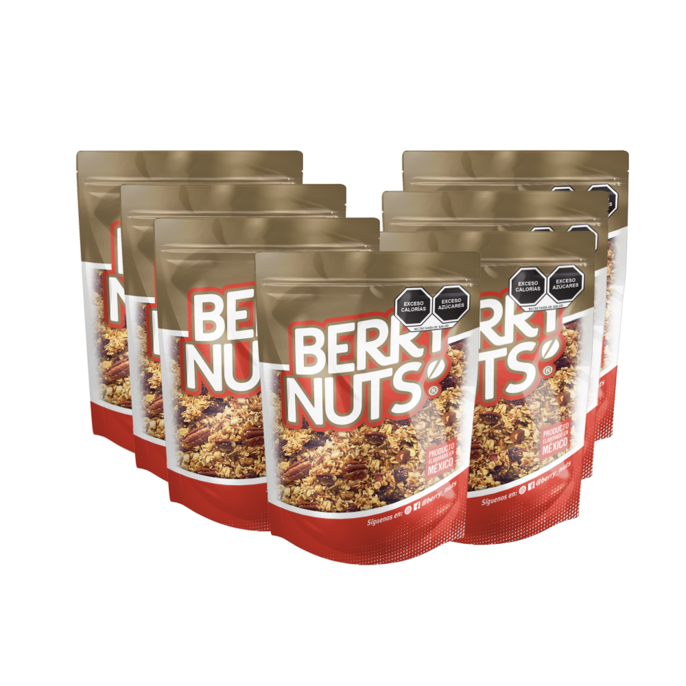 Granola Berry Nuts® Nuez, Arándano y Almendra con Miel de Agave