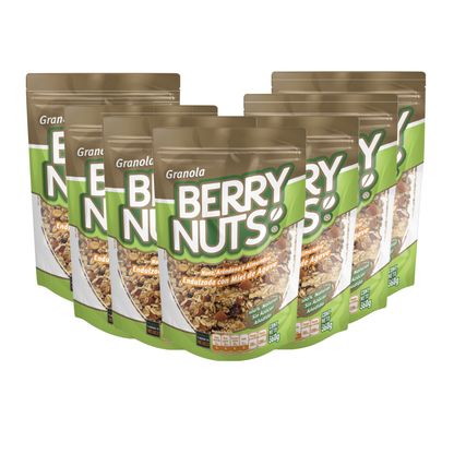 Granola Berry Nuts® Nuez, Arándano y Almendra con Miel de Agave