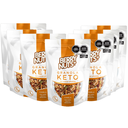 Granola Berry Nuts® Keto Sabor Canela con Nuez, Coco y Almendra de 270g