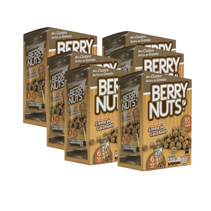 Snacks de Mini Clusters® de Granola Berry Nuts® sabor Crema de Cacahuate de 25g (6 Pack)