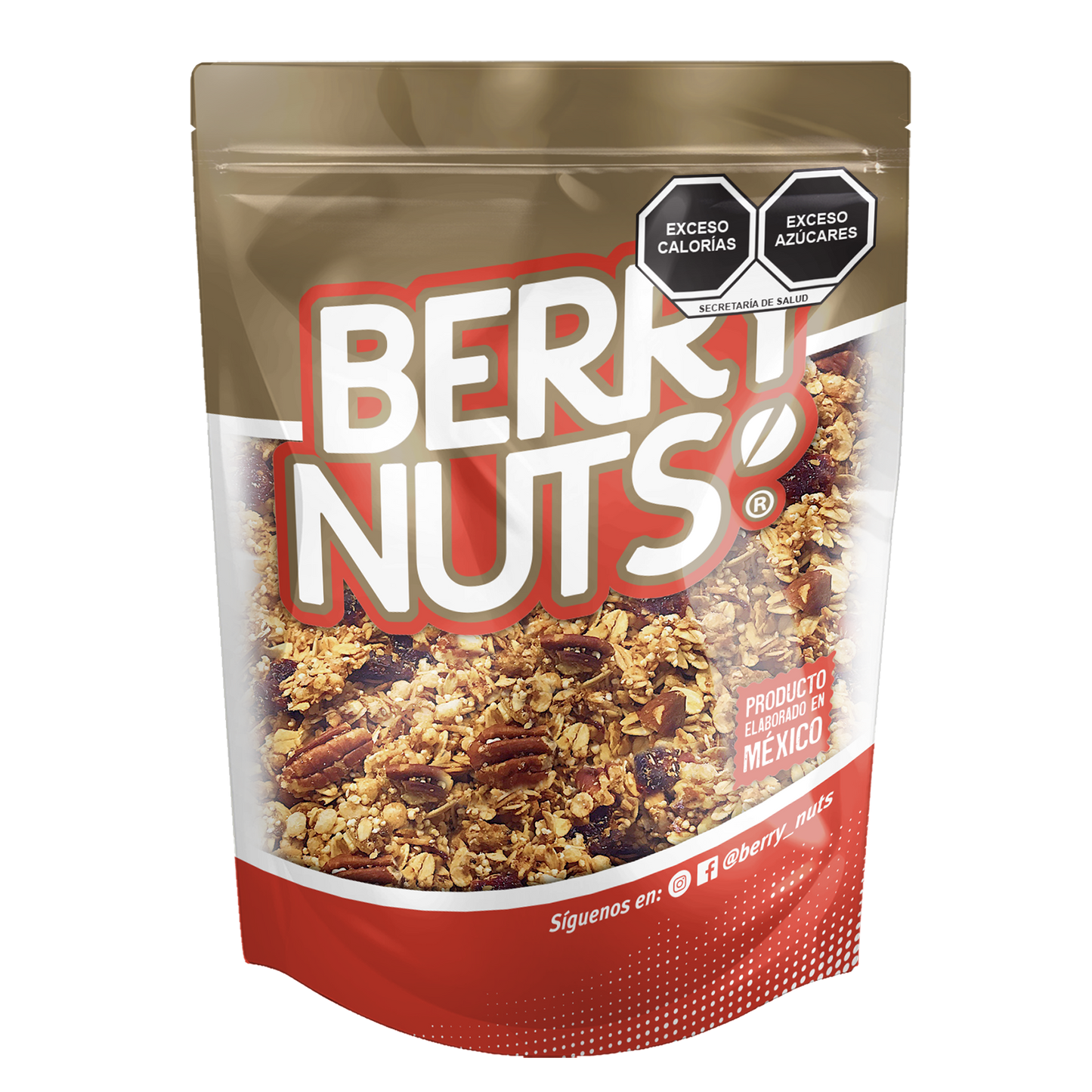 Granola Berry Nuts® Nuez, Arándano y Almendra con Miel de Agave