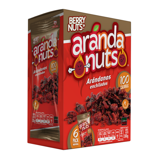 Arándanuts® Snacks de Arándanos Enchilados de 30g (6 Pack)