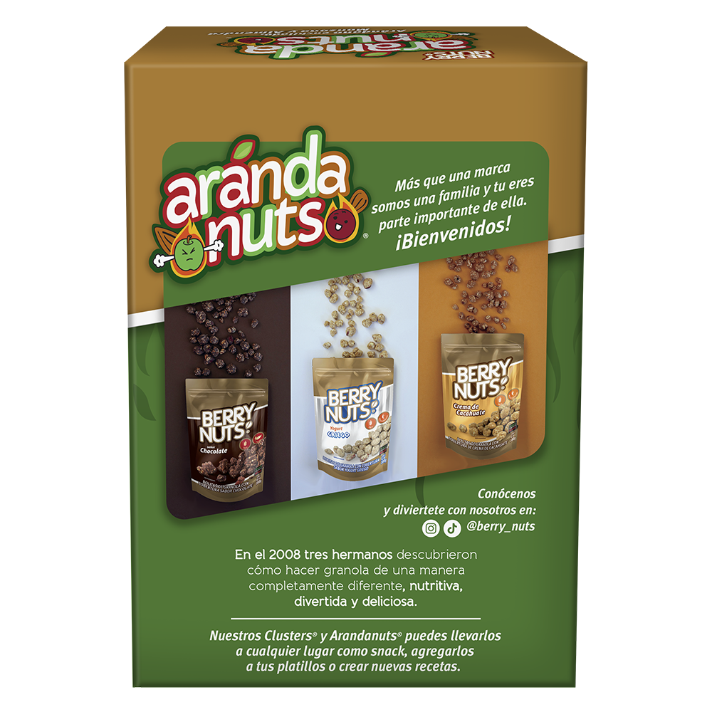 Six Pack ArandaNuts® Arándano Enchilado con Manzana y Almendra 30g c/u