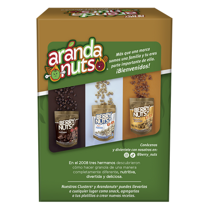 Six Pack ArandaNuts® Arándano Enchilado con Manzana y Almendra 30g c/u