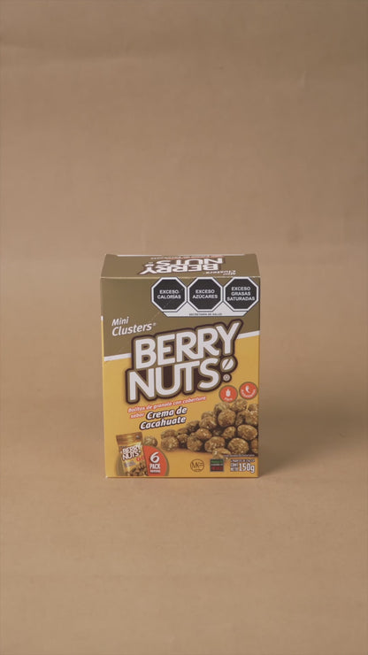 Six Pack Clusters® Crema de Cacahuate 25g c/u