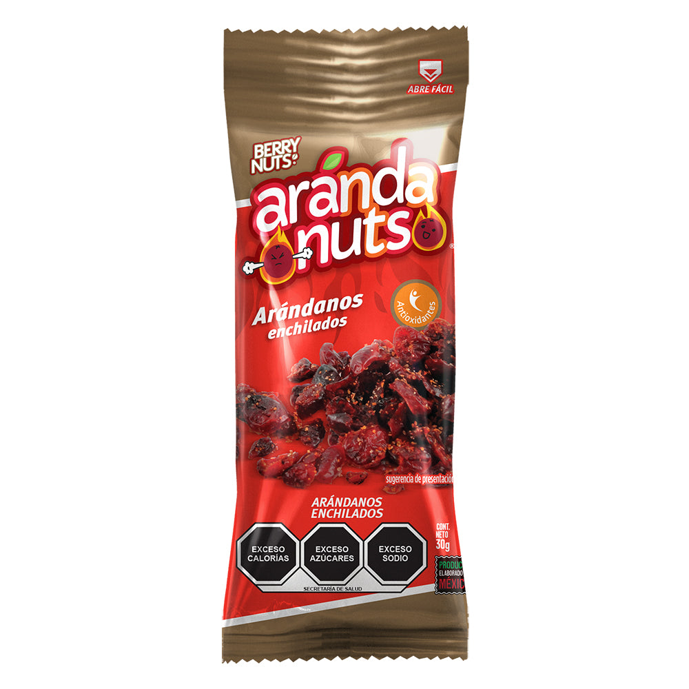 Snacks Arándanuts® de Arándanos Enchilados de 30g (6 Pack)