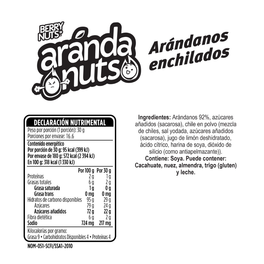 Arándanuts® Arándanos Enchilados de 500g