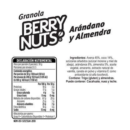 Granola Mix con Arándano y Almendra de 1kg